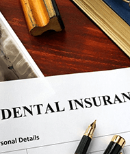 a dental insurance form for the cost of dental emergencies