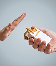 Saying no to smoking to promote dental implant health