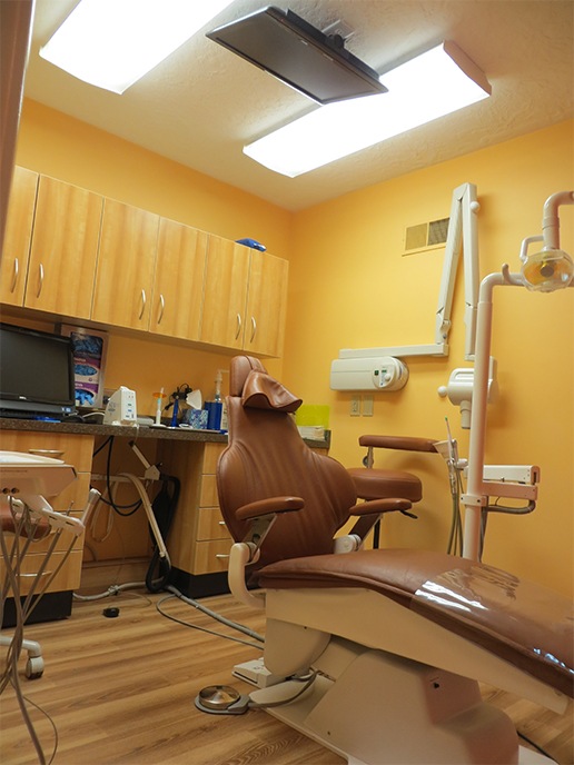 Dental exam chair