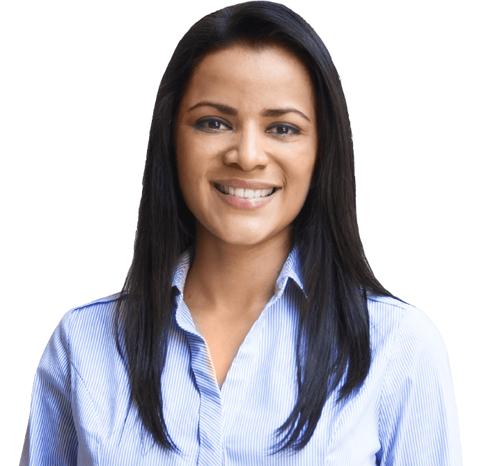 Woman smiling after root canal therapy