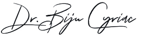 Signature of York dentist Biju Cyriac D D S